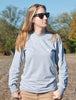 Women's Born In The USA Long Sleeve - Gray