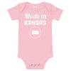 Made in Kansas Baby Onesie Pink